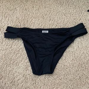 black bikini bottoms from mossimo size M